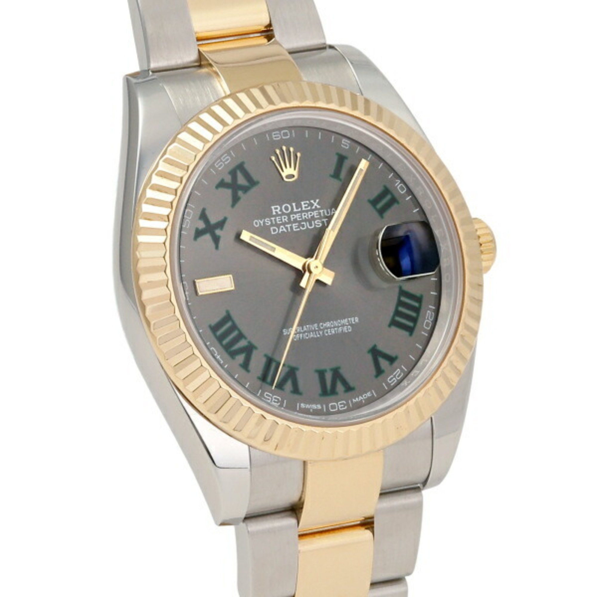 Rolex ROLEX Datejust 41 126333 Slate Green Roman Dial Wristwatch Men's