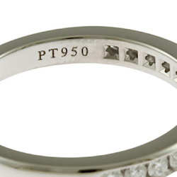 Tiffany Setting Wedding Band Half Circle Ring Size 9 Pt950 Platinum Diamond Ladies TIFFANY&Co.