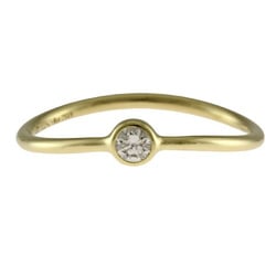 Tiffany Wave Single Row Diamond Ring, Size 7.5, 18K Gold, Diamond, Women's, TIFFANY&Co.