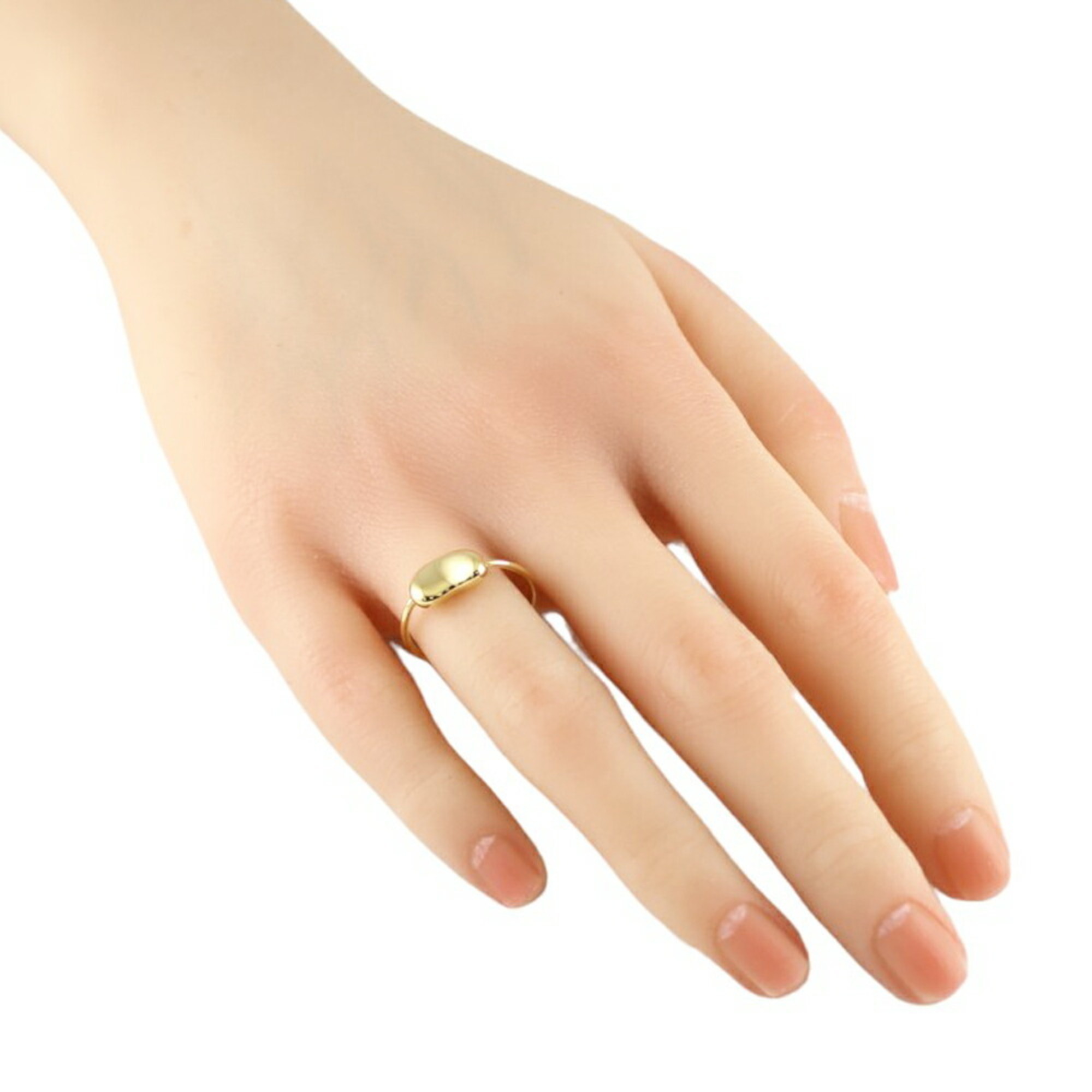 Tiffany Bean Ring, Tiffany, size 8.5, 18k gold, women's, TIFFANY&Co.