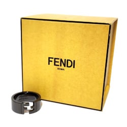 FENDI FF Ring Gunmetallic Metal Men's