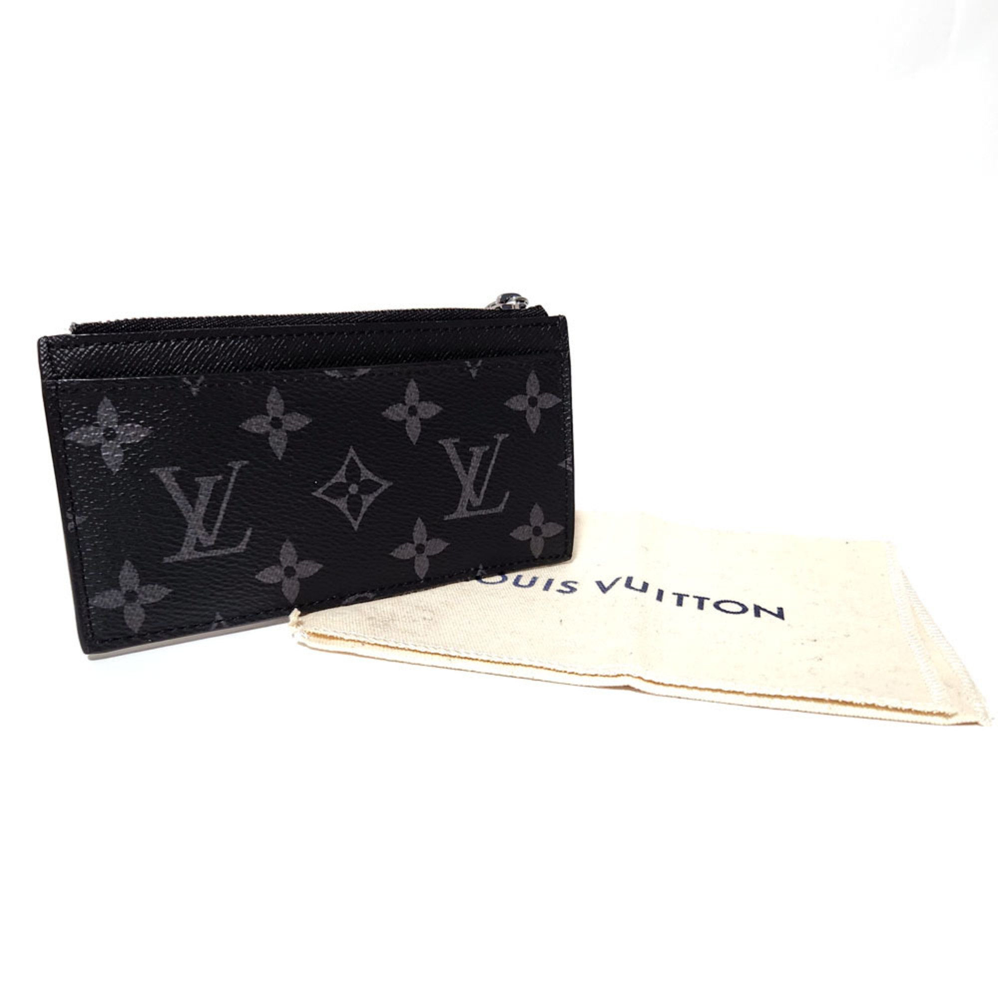 Louis Vuitton LOUISVUITTON Monogram Eclipse Coin Card Holder M69533 Gray Black Fragment Case Wallet/Coin