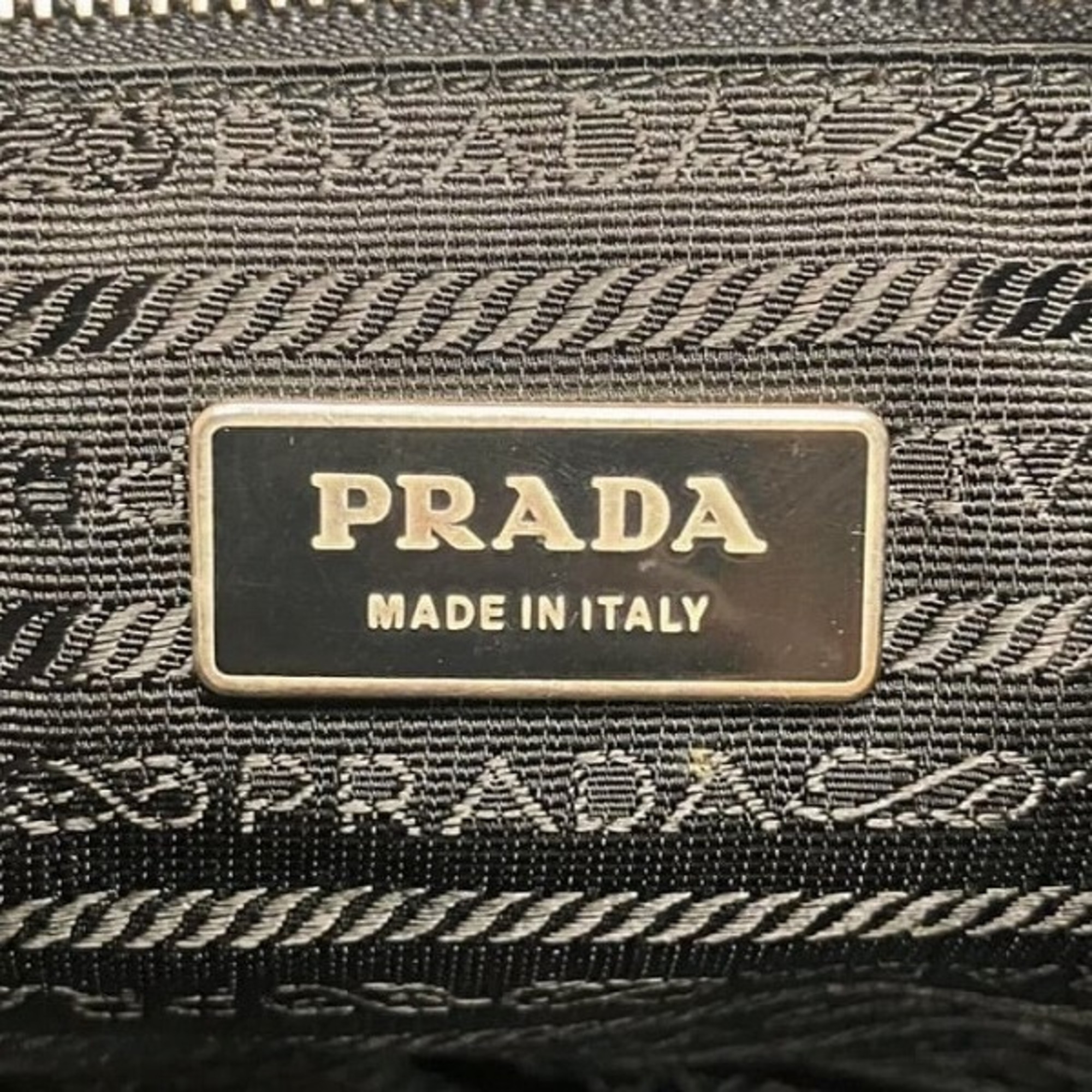 PRADA BR3215 Triangle Plate Bag Tote Shoulder Women's