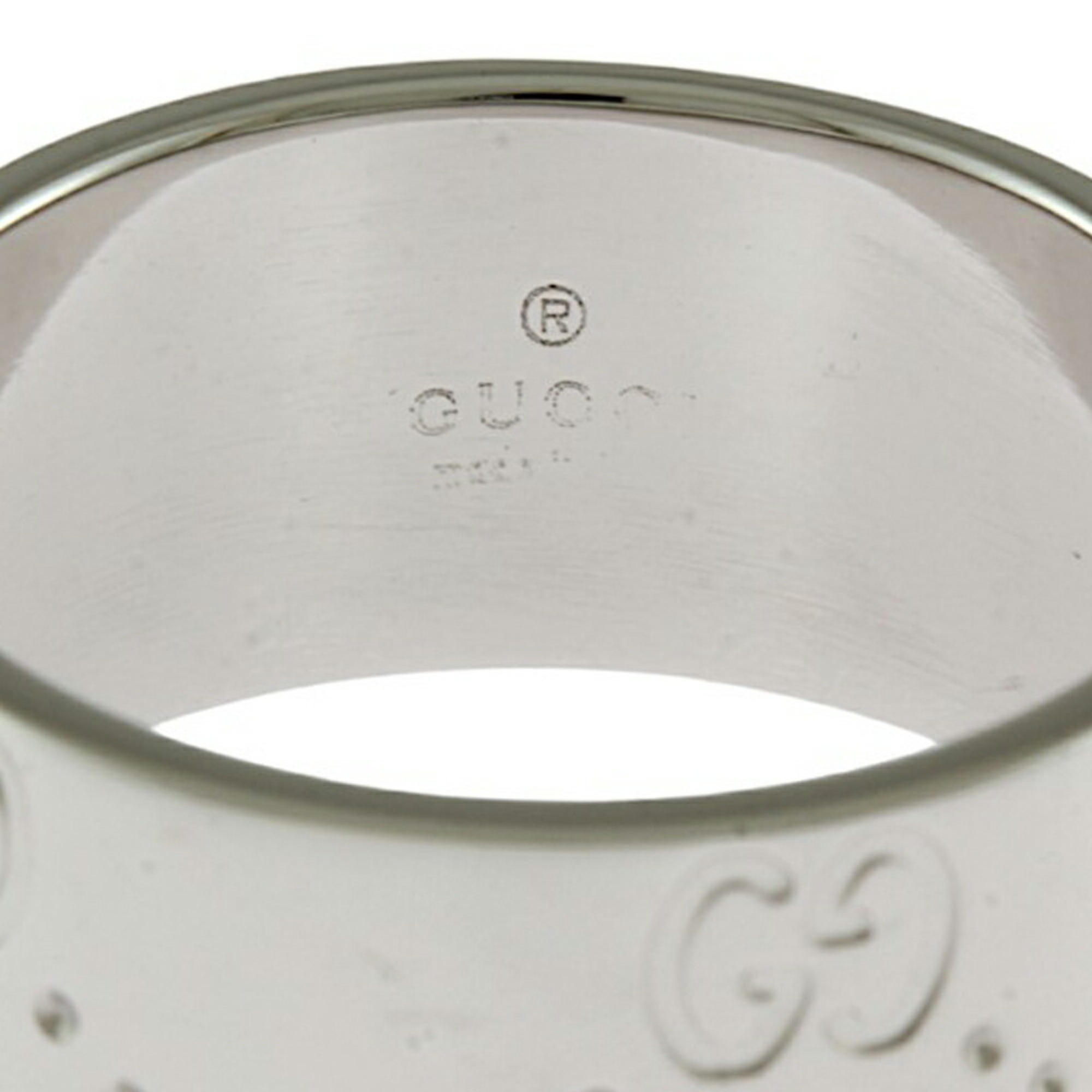 Gucci Icon Wide Ring, Size 13, 18k Gold, Women's, GUCCI