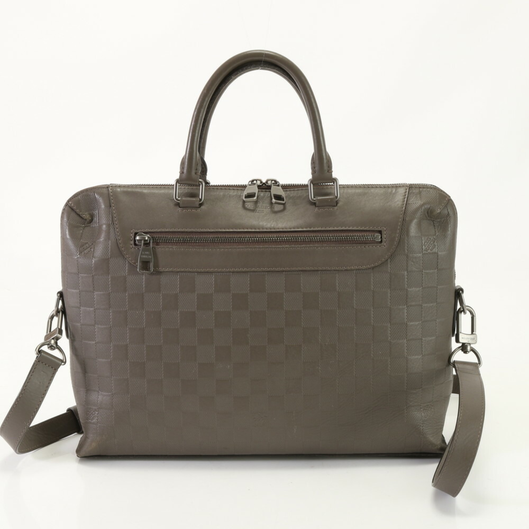 Louis Vuitton Damier Infinie Porte Document Jour NM Leather Bag Shoulder EEY AK11-8