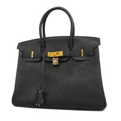 Hermes handbag Birkin 30 H stamp Fjord Black Ladies