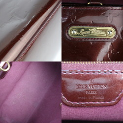 LOUIS VUITTON Louis Vuitton Wilshire PM Monogram Vernis Handbag M91644 Patent Leather Rouge Fauvist Purple Tote Bag