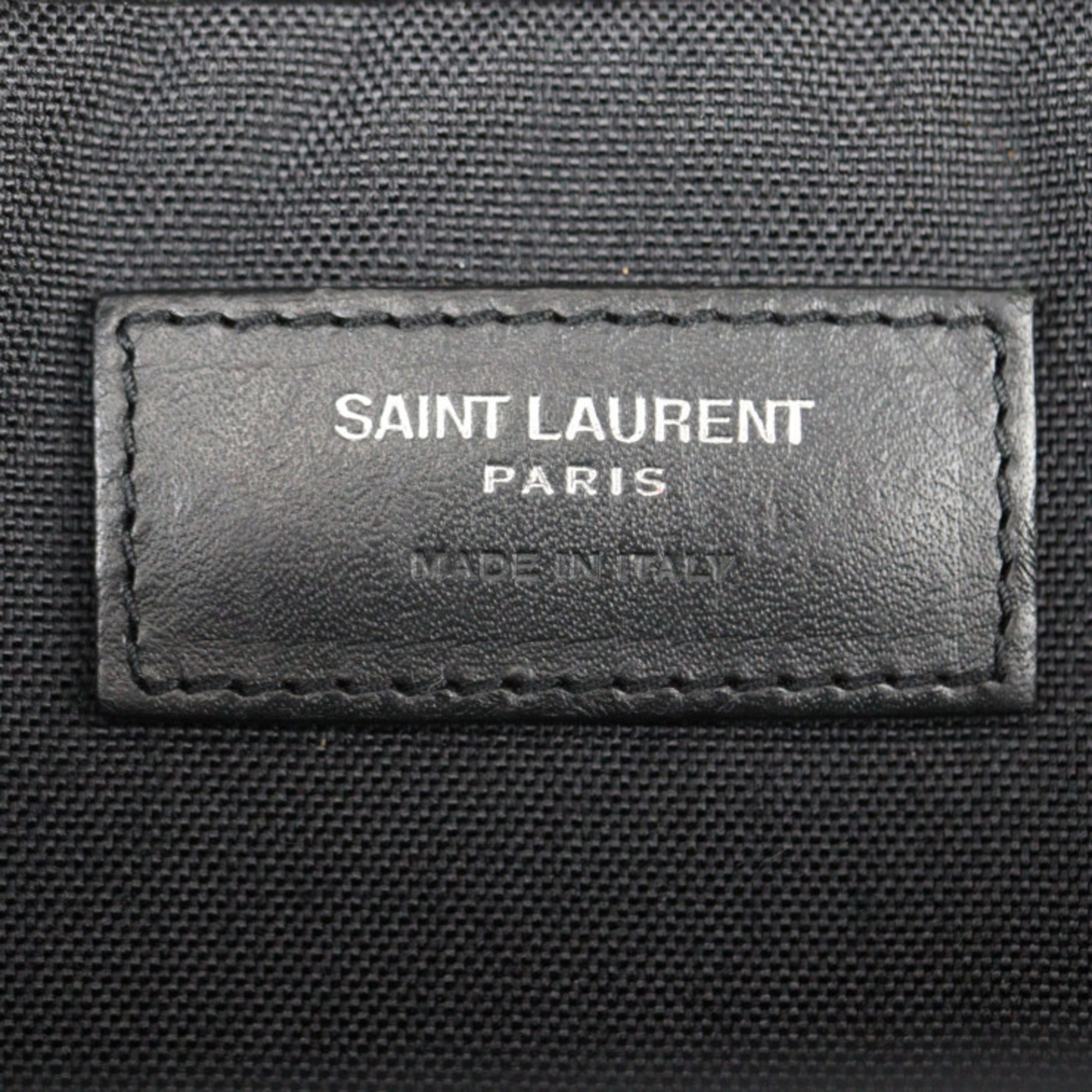 Yves Saint Laurent SAINT LAURENT PARIS Saint Laurent Paris Backpack Rucksack/Daypack 465448 Canvas Leather Black