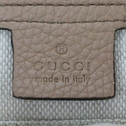 GUCCI Soho Handbag 408825 Leather Beige Shoulder Bag Tassel