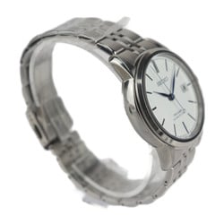 SEIKO PRESAGE Craftsmanship Watch SARX105 6R55-00D0 Stainless Steel Silver Enamel White Dial Automatic Date