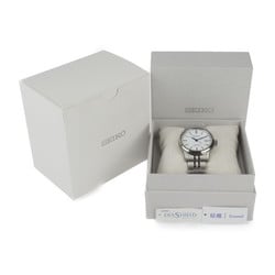 SEIKO PRESAGE Craftsmanship Watch SARX105 6R55-00D0 Stainless Steel Silver Enamel White Dial Automatic Date