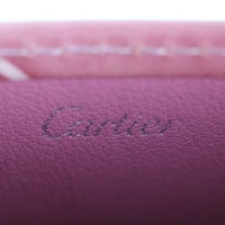 CARTIER Happy Birthday Business Card Holder/Card Case L3001477 Patent Leather Pink Holder Pass