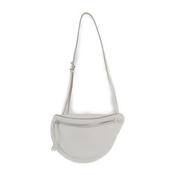 HERMES Petite Course Shoulder Bag H084847CK Epsom Leather Gripere White Pochette B Stamp