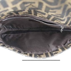 FENDI ZUCCA Mamma Bucket Shoulder Bag Canvas Brown Women's