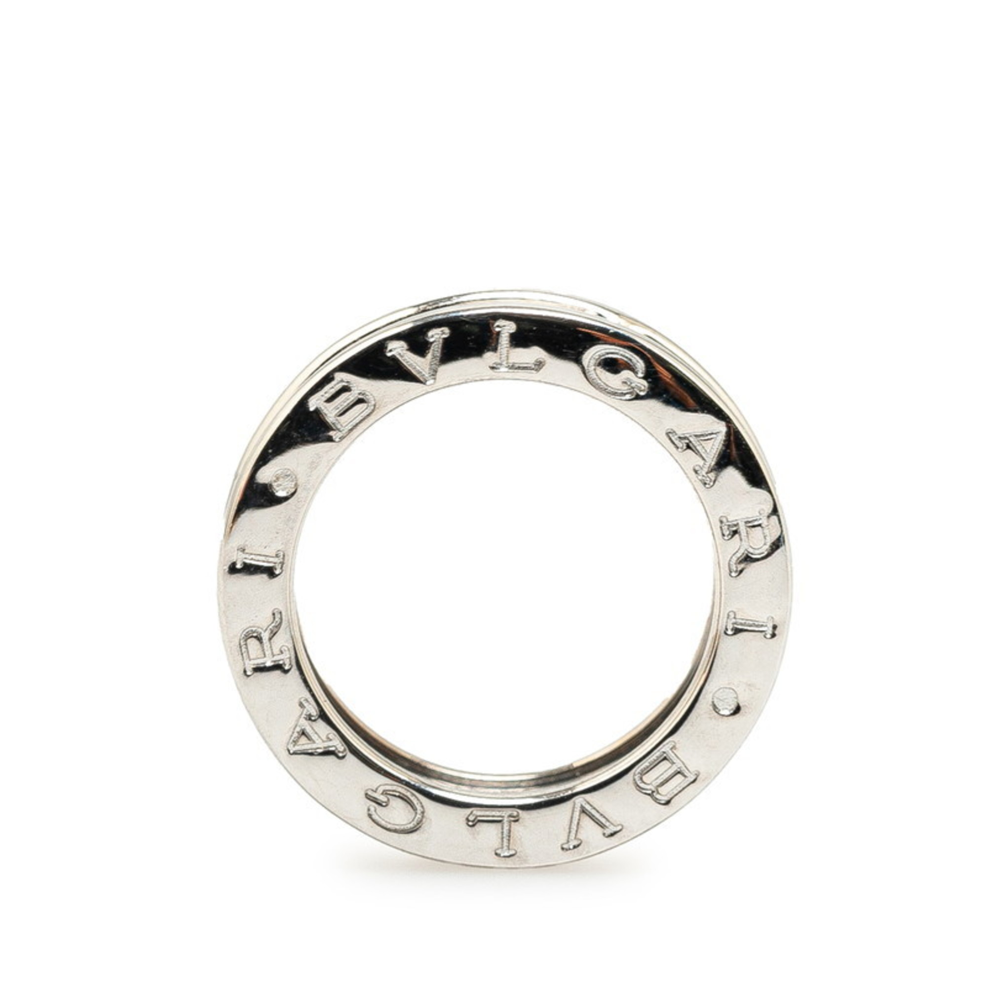 BVLGARI B.zero1 1-band ring #46 K18WG white gold for women