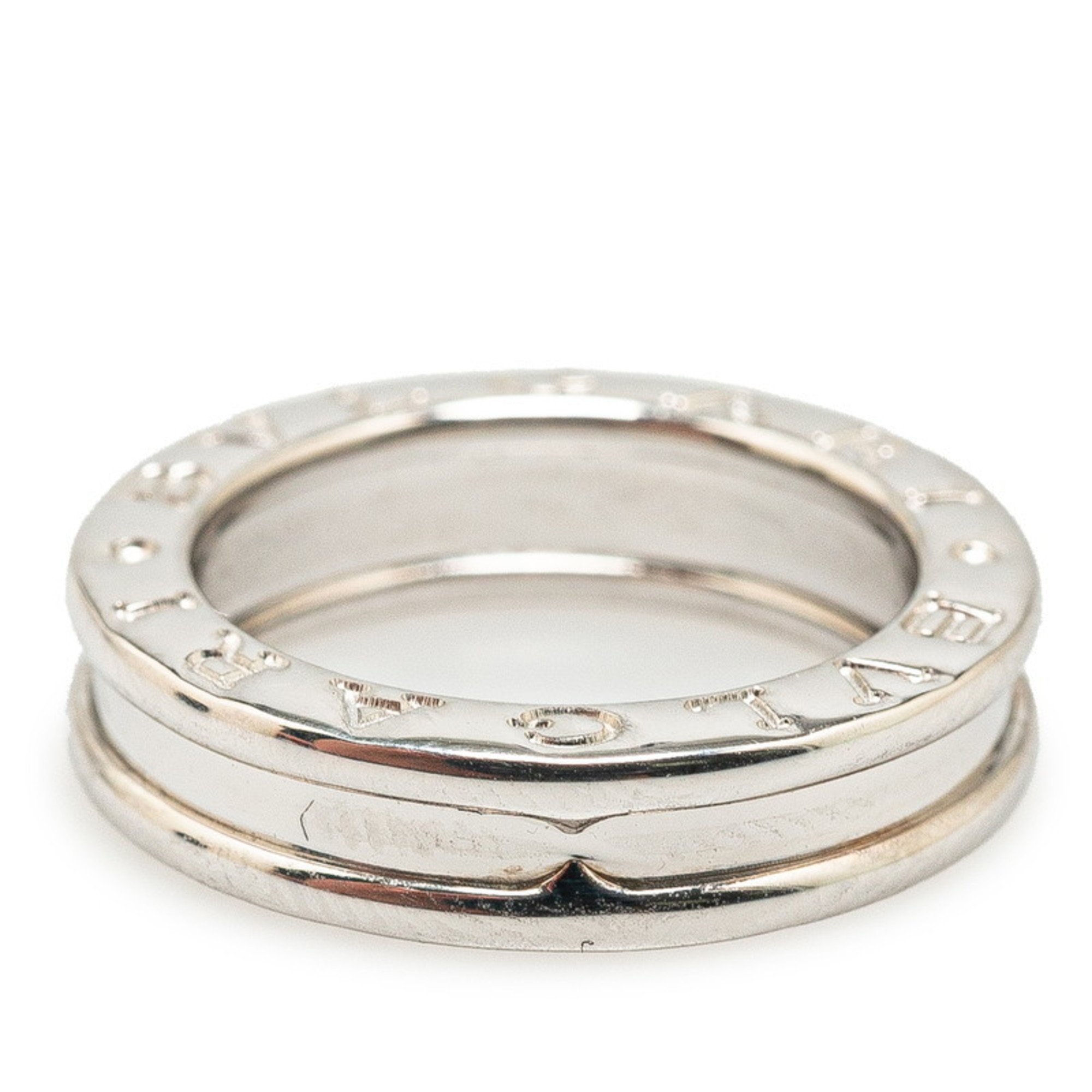 BVLGARI B.zero1 1-band ring #46 K18WG white gold for women