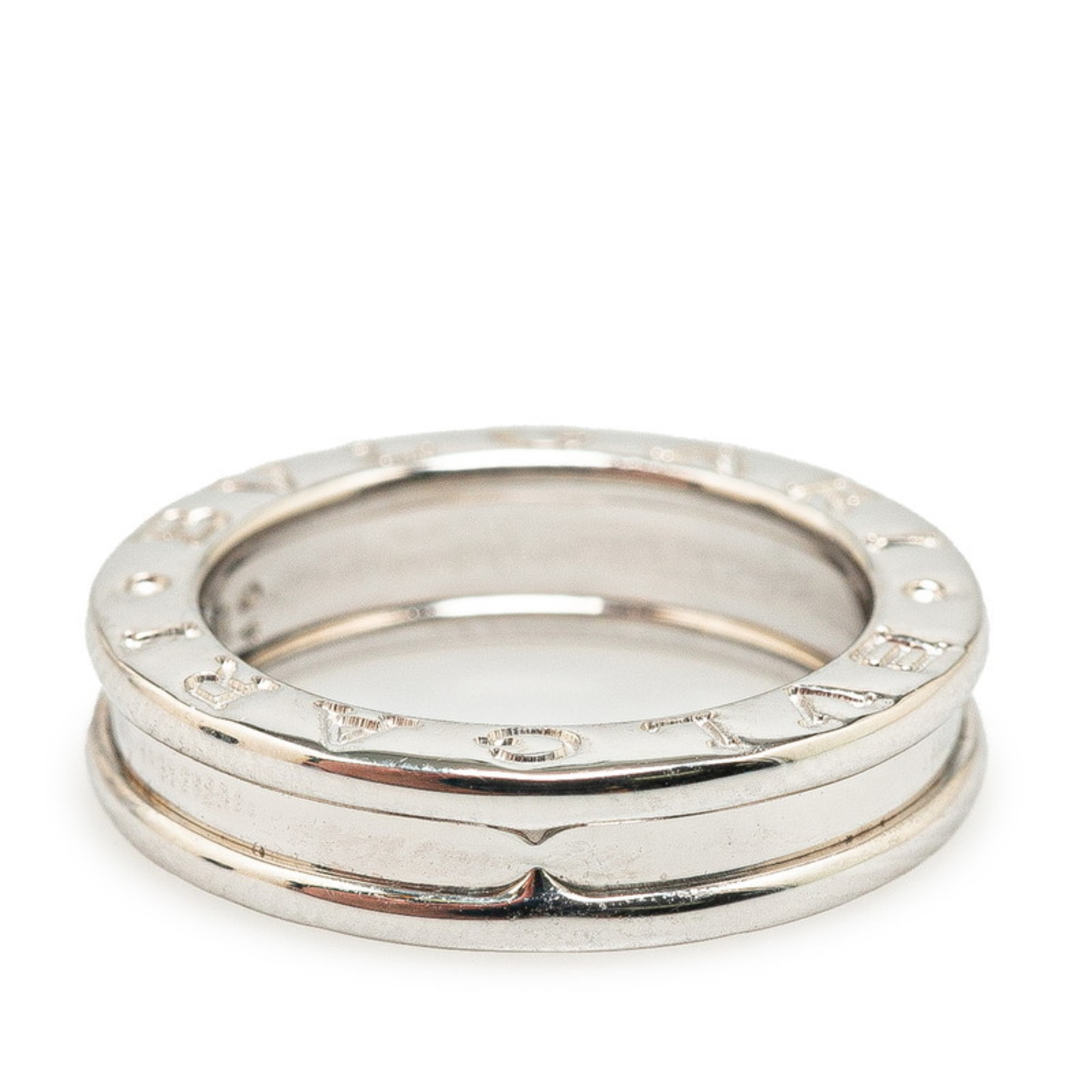 BVLGARI B.zero1 1-band ring #46 K18WG white gold for women