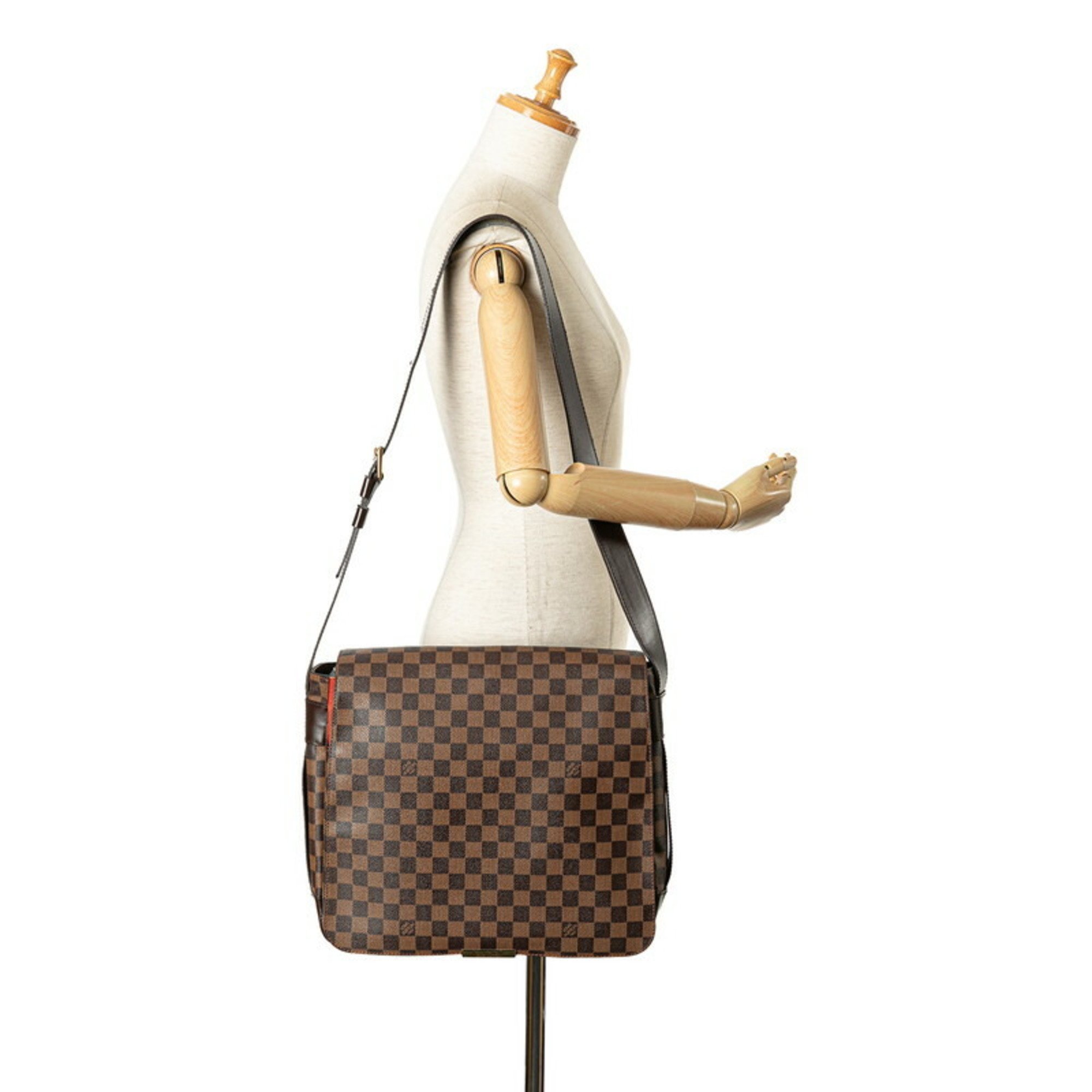 Louis Vuitton Damier Bastille Shoulder Bag N45258 Brown PVC Leather Women's LOUIS VUITTON