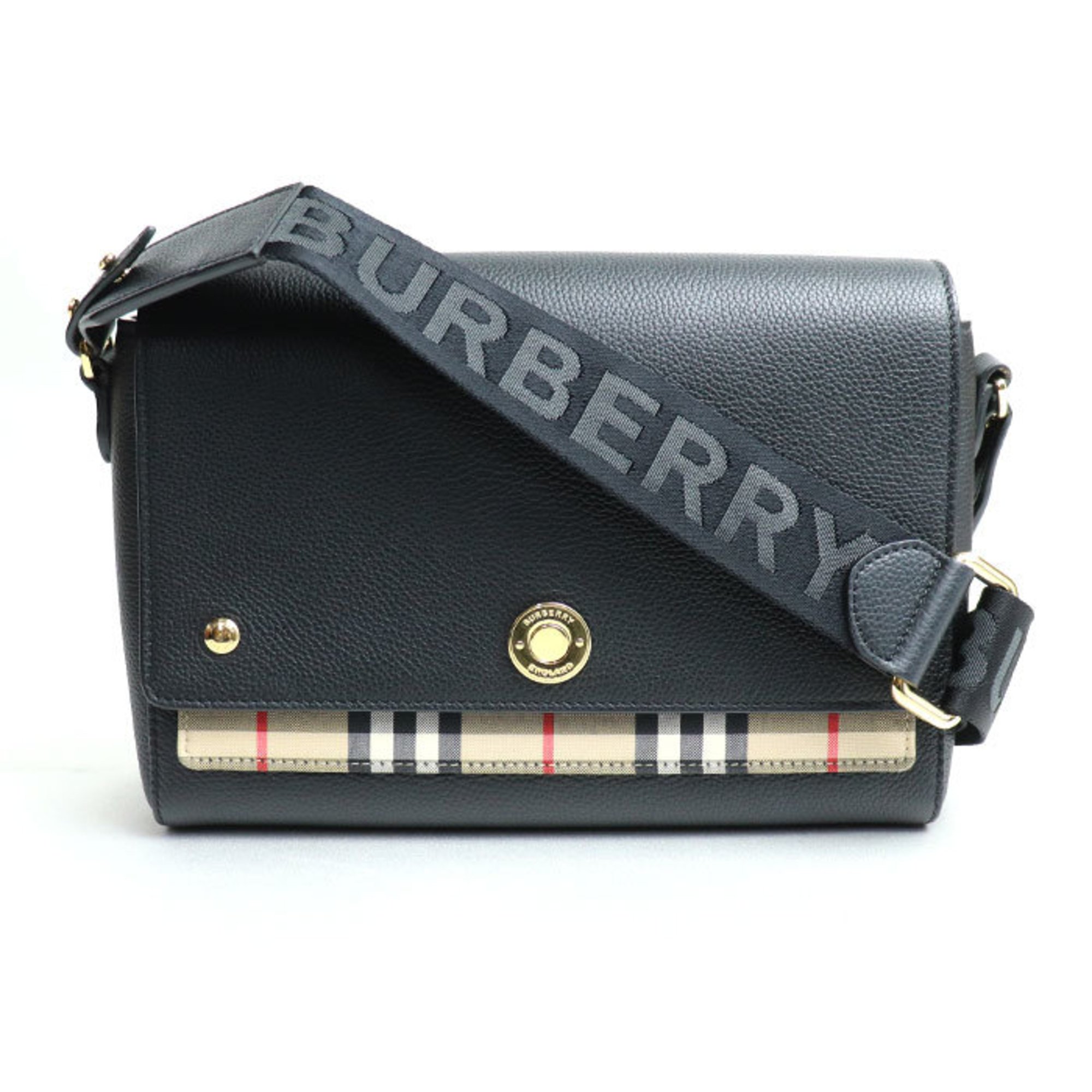 BURBERRY Notebook Bag Shoulder Black 8021110 Women's