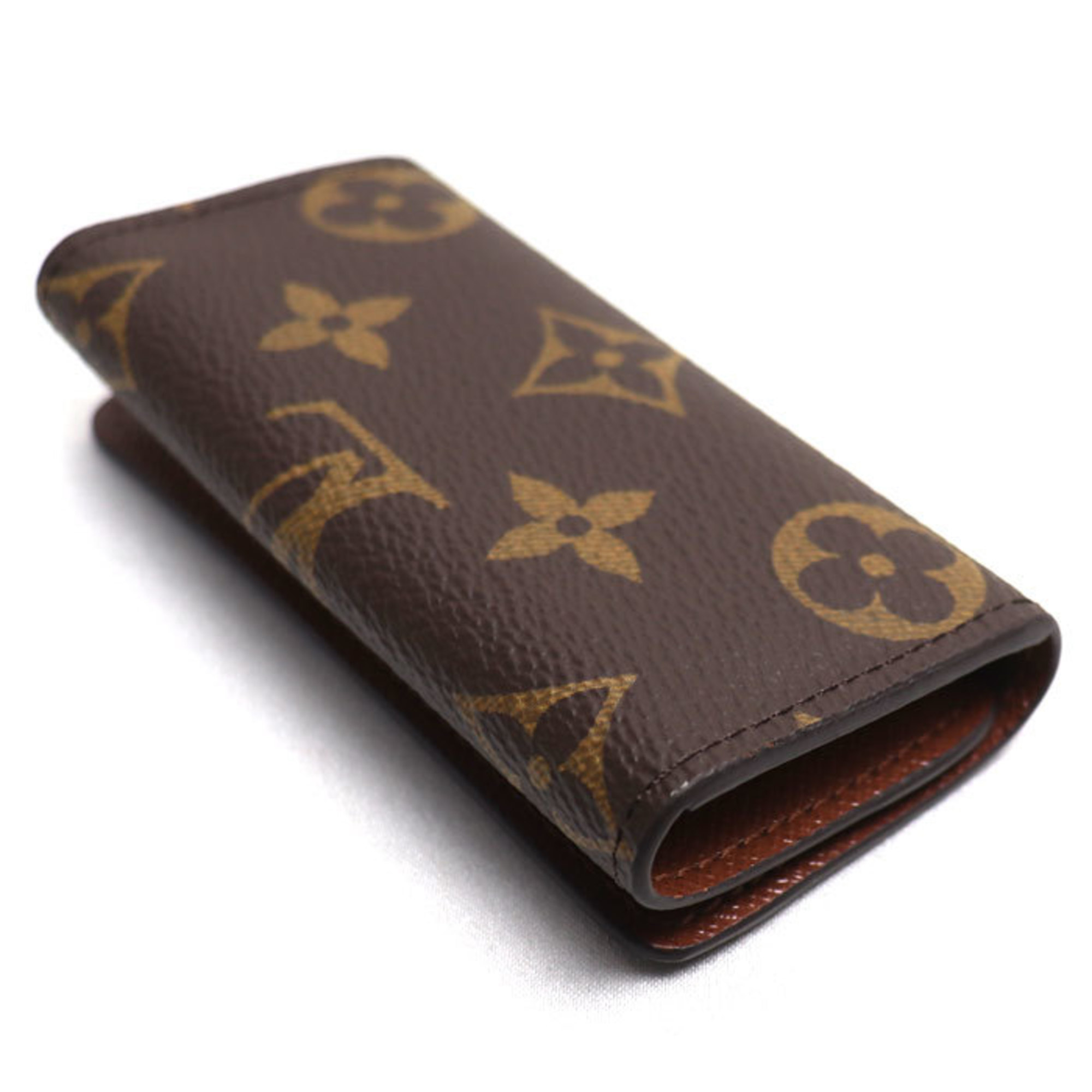 LOUIS VUITTON Louis Vuitton Multicle 4 Key Case Monogram Brown M69517 IC Chip Women's