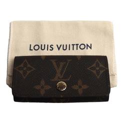 LOUIS VUITTON Louis Vuitton Multicle 4 Key Case Monogram Brown M69517 IC Chip Women's