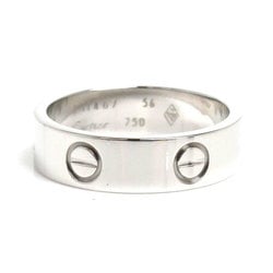 CARTIER Cartier K18WG White Gold Love Ring B4022656 Size 15.5 56 7.2g Women's