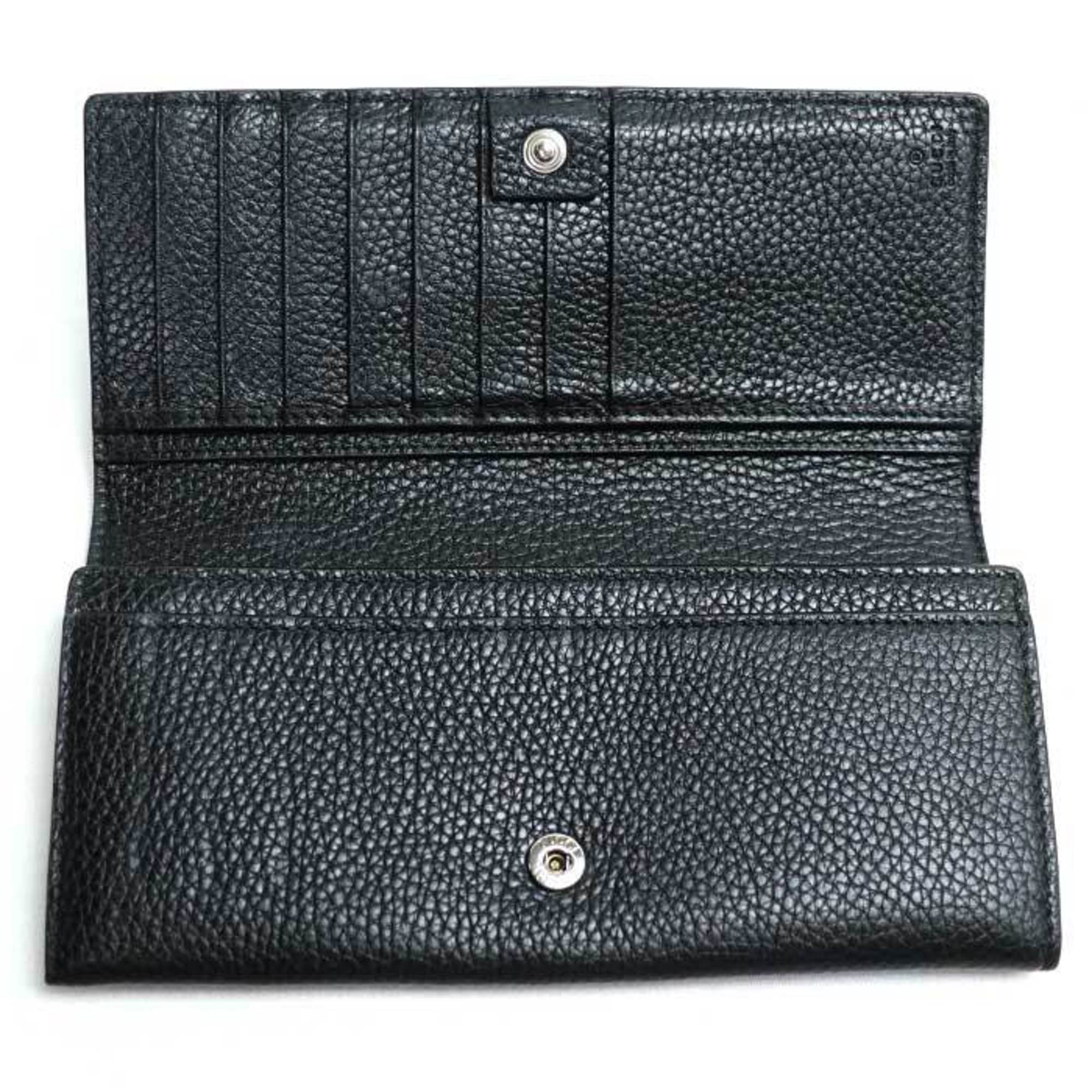 GUCCI Gucci Durian Long Wallet Black 481727 Men's