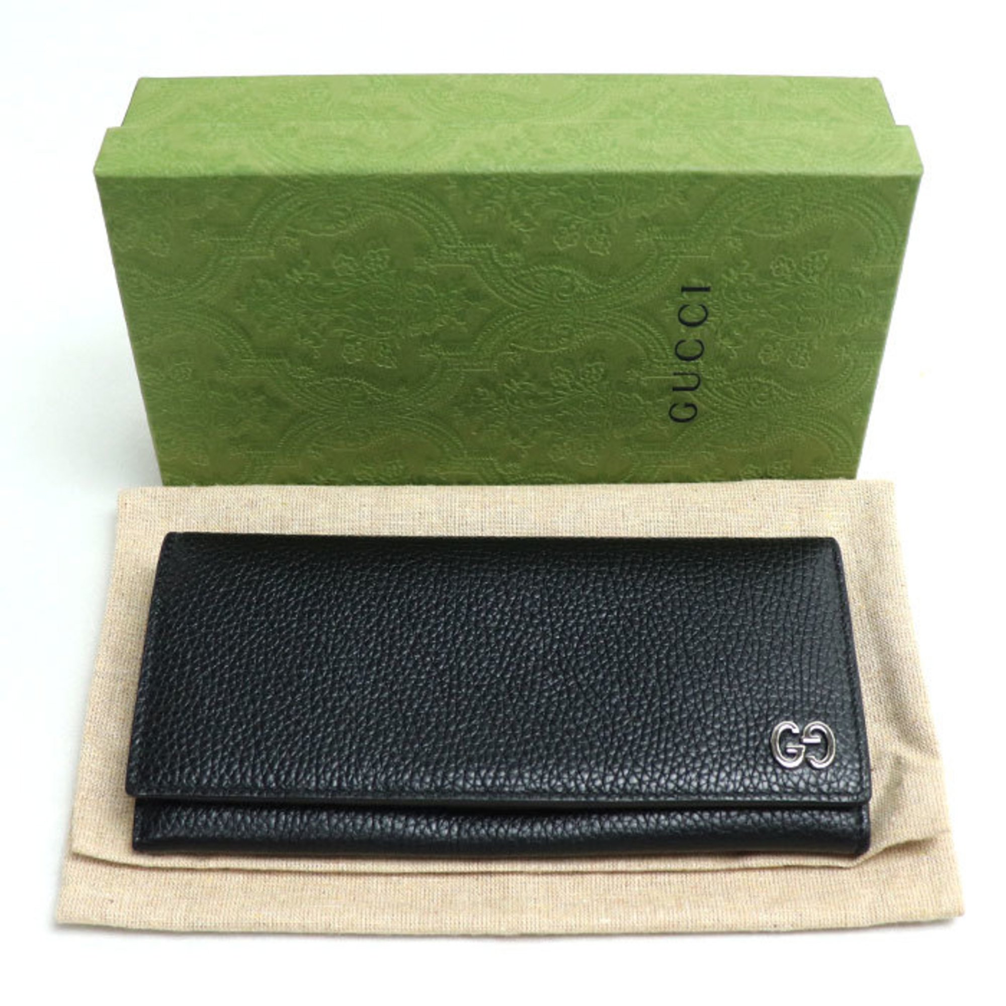 GUCCI Gucci Durian Long Wallet Black 481727 Men's