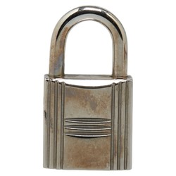 Hermes Padlock Key Set Silver Metal Women's HERMES