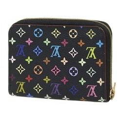 Louis Vuitton LOUIS VUITTON Monogram Multicolor Zippy Coin Purse M93740 Case Noir