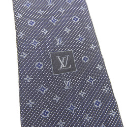 LOUIS VUITTON Cravate Monogram Classic 8CM M70952 Men's Necktie, Silk, Navy