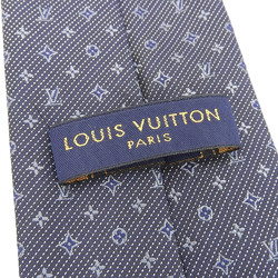 LOUIS VUITTON Cravate Monogram Classic 8CM M70952 Men's Necktie, Silk, Navy