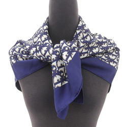 Christian Dior Trotter Scarf for Women, Silk, Navy