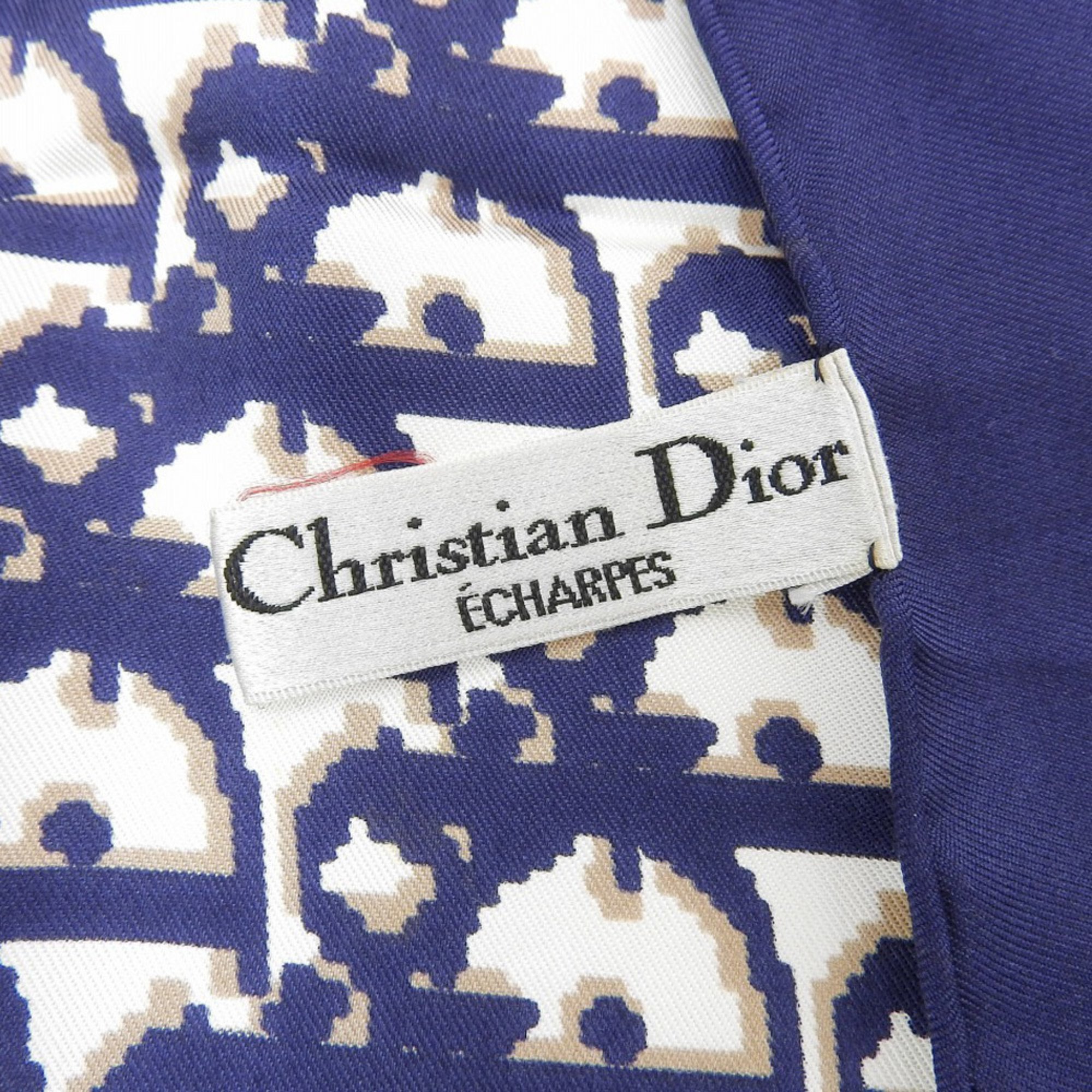 Christian Dior Trotter Scarf for Women, Silk, Navy