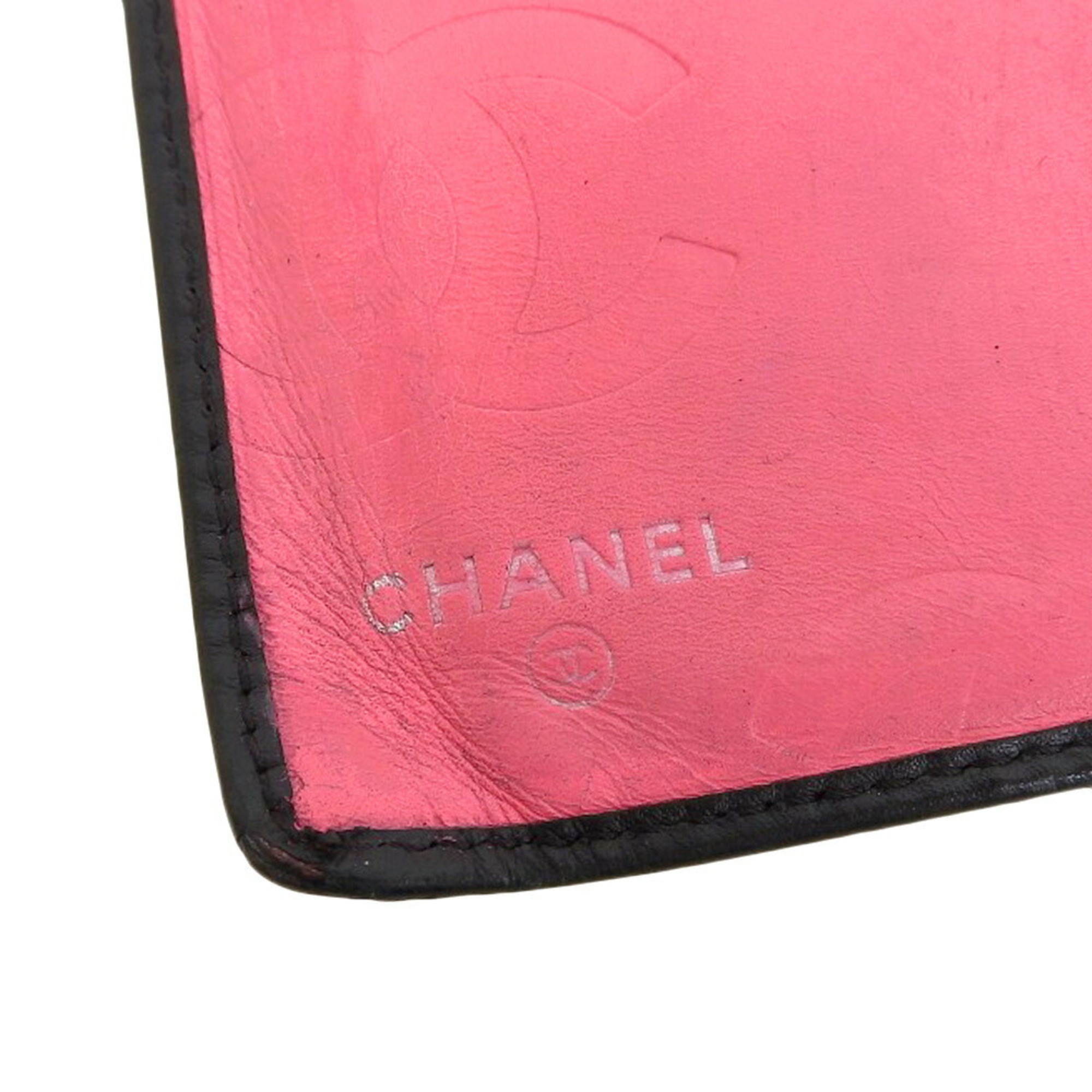 CHANEL Cambon Line Coco Mark Bi-fold Long Wallet A26717 with Seal 1 Boutique 08.10.13 D.K Black x