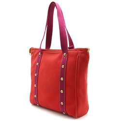 LOUIS VUITTON Louis Vuitton Antigua Line Cabas MM Tote Bag Shoulder Canvas Rouge Red Purple M40034