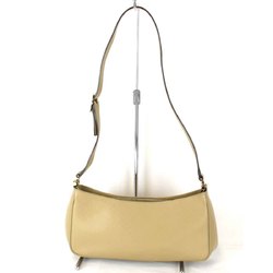 GUCCI Micro GG 001.4152 203998 Shoulder Bag Leather Beige Women's