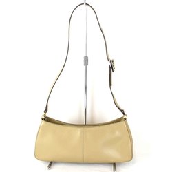 GUCCI Micro GG 001.4152 203998 Shoulder Bag Leather Beige Women's