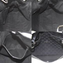 GUCCI Gucci Handbag GG Canvas Black 121023・1956