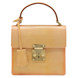 LOUIS VUITTON Louis Vuitton Monogram Vernis Spring Street Handbag Leather Marshmallow Pink M91033