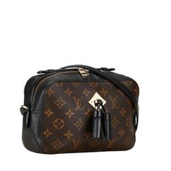 Louis Vuitton Monogram Santonge Handbag Shoulder Bag M43555 Noir Black Brown PVC Leather Women's LOUIS VUITTON