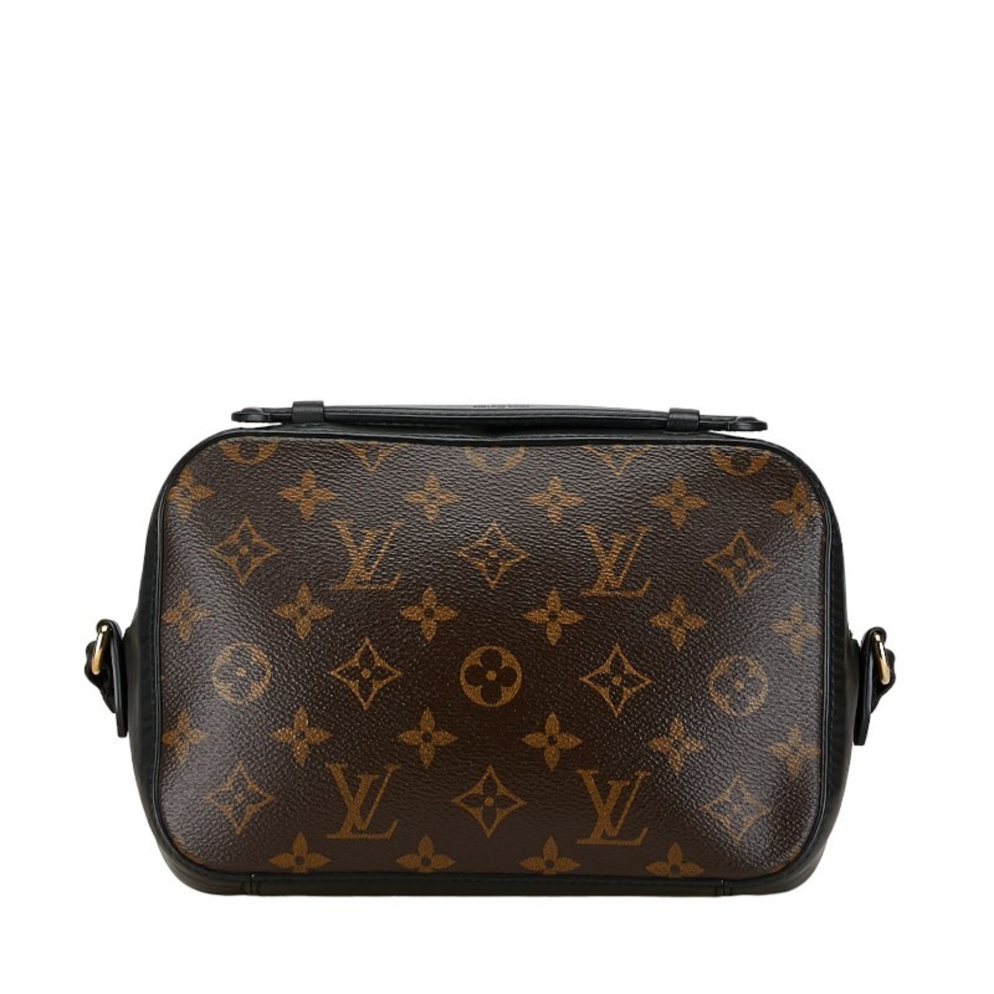 Louis Vuitton Monogram Santonge Handbag Shoulder Bag M43555 Noir Black Brown PVC Leather Women's LOUIS VUITTON