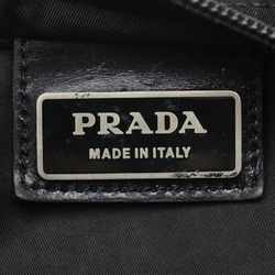 Prada Triangle Plate Sacoche Shoulder Bag Black Nylon Women's PRADA