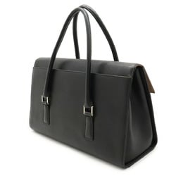 BURBERRY Tote bag, handbag, leather, black