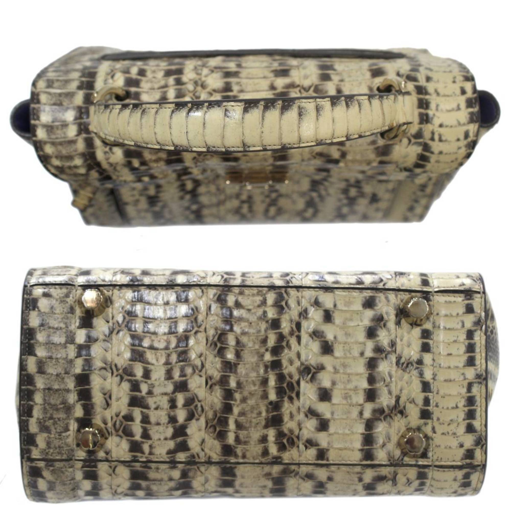 Salvatore Ferragamo Ferragamo Gancini 2way handbag/shoulder bag with embossed snakeskin pattern RM21G953