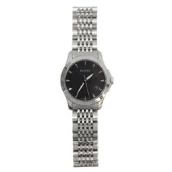 GUCCI G Timeless Ladies Quartz Watch Silver 126.5 13241135