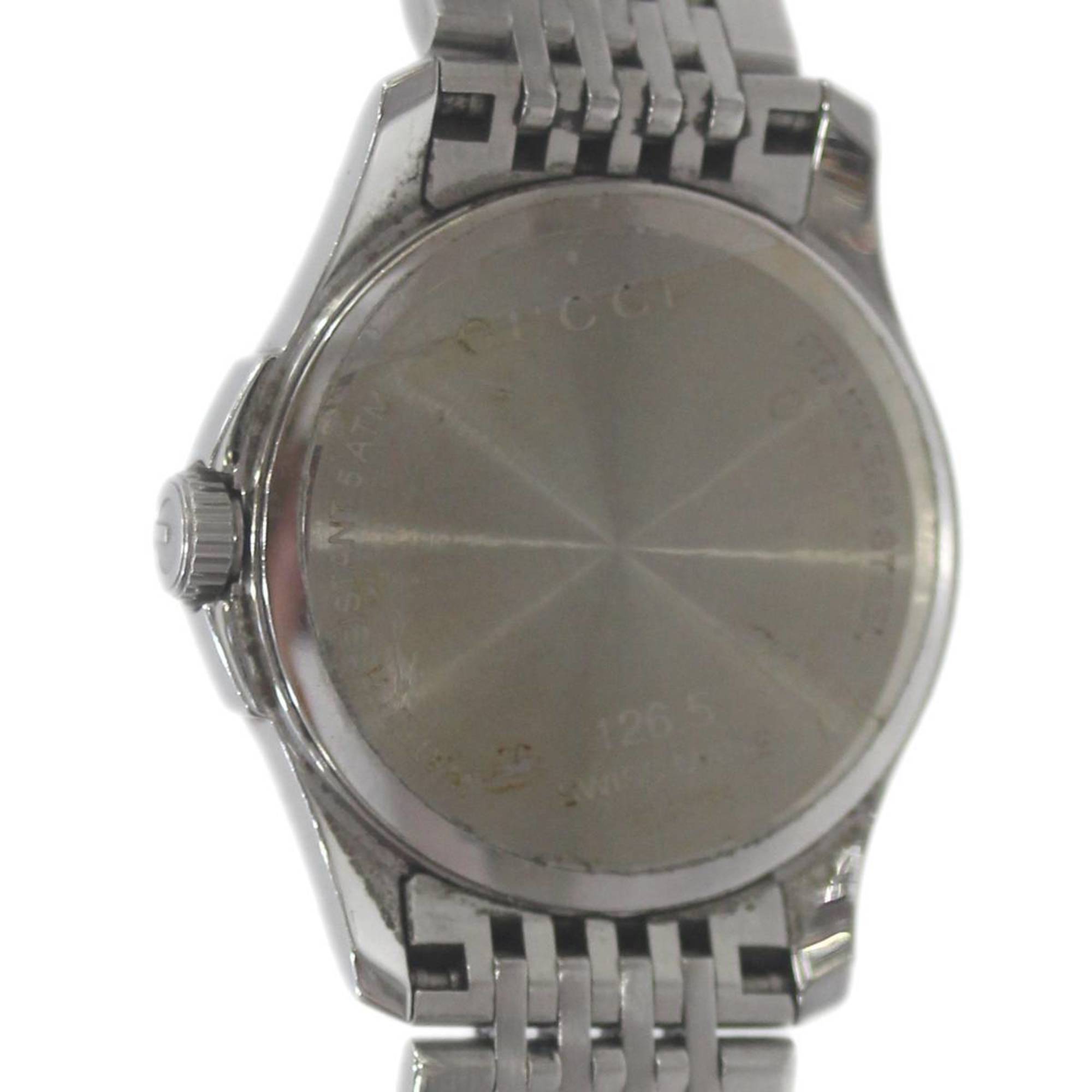 GUCCI G Timeless Ladies Quartz Watch Silver 126.5 13241135