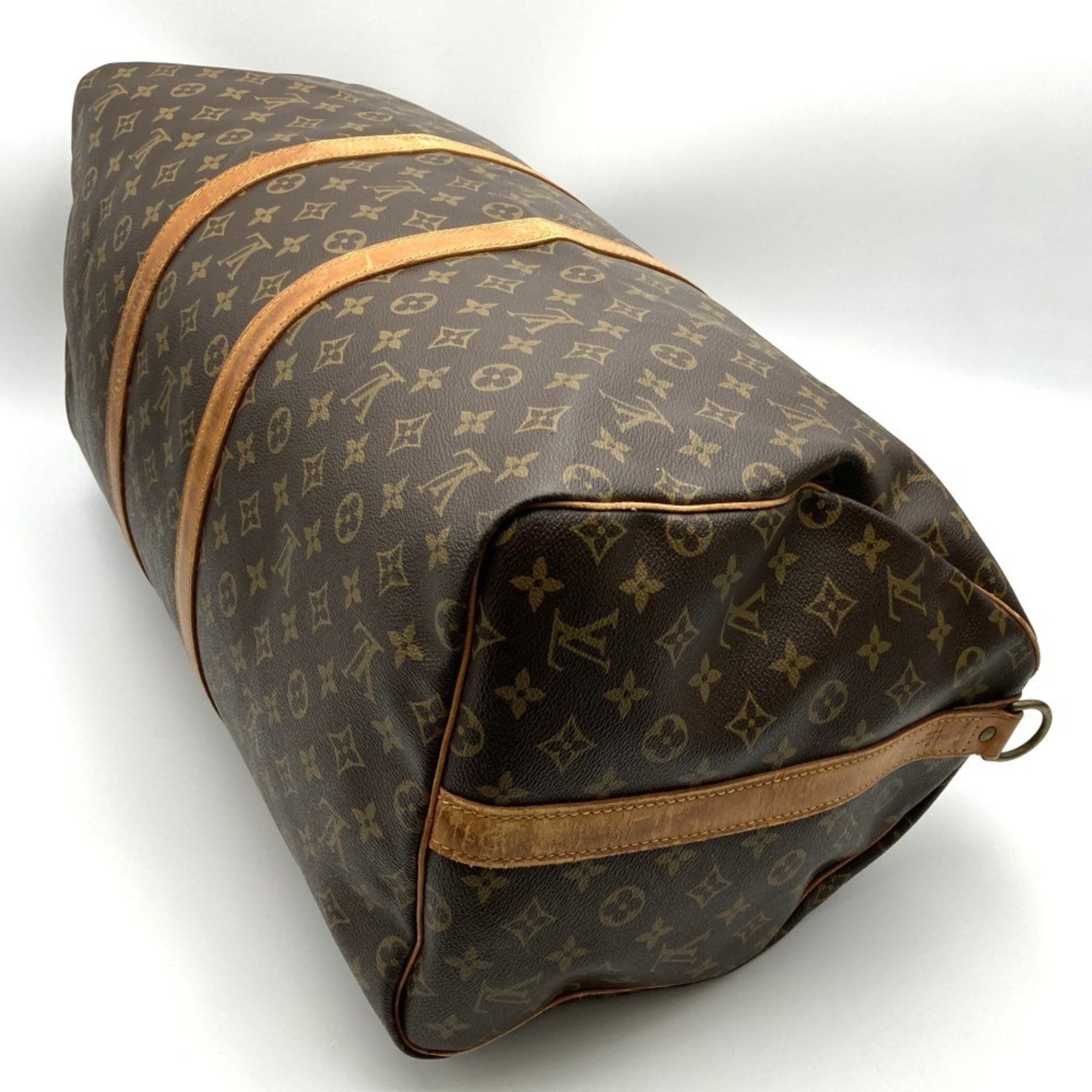 LOUIS VUITTON M41414 Keepall Bandouliere 55 Boston Bag 2way Brown Monogram Women's Men's