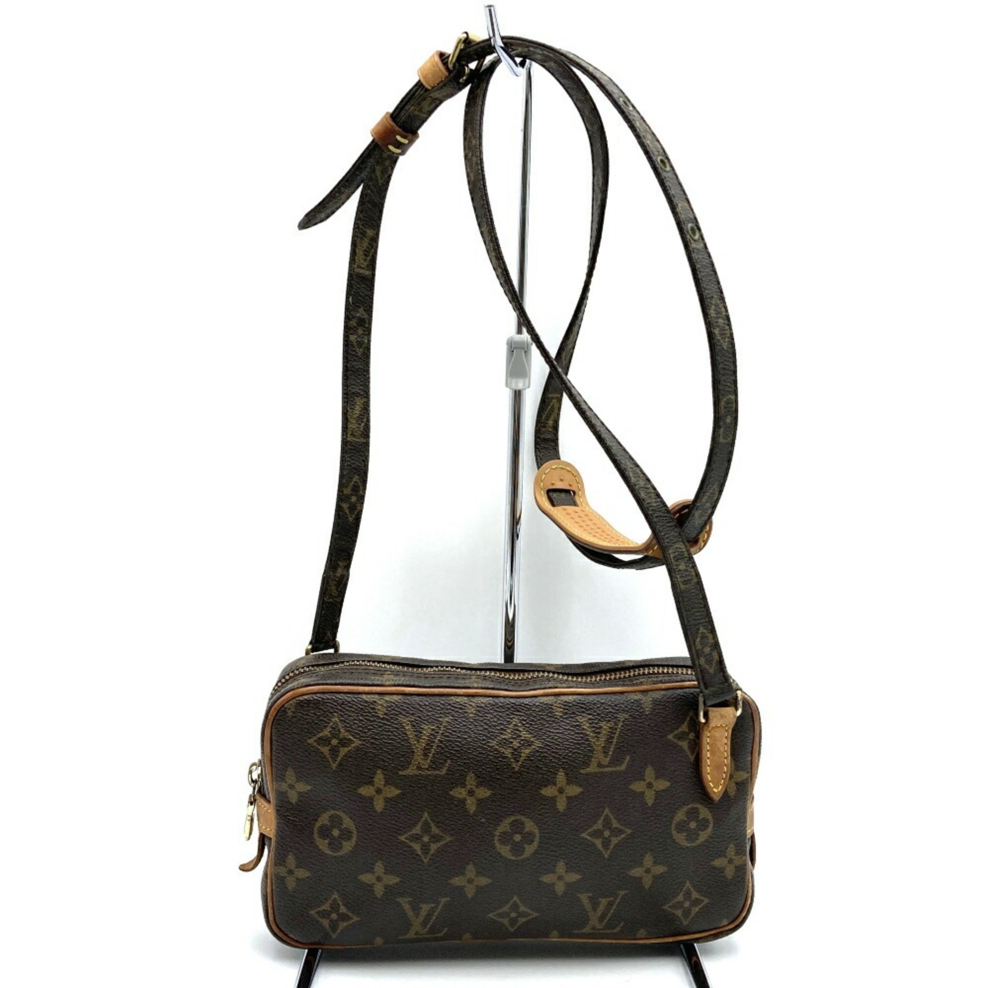 LOUIS VUITTON M51828 Pochette Marly Bandouliere Shoulder Bag Brown Monogram