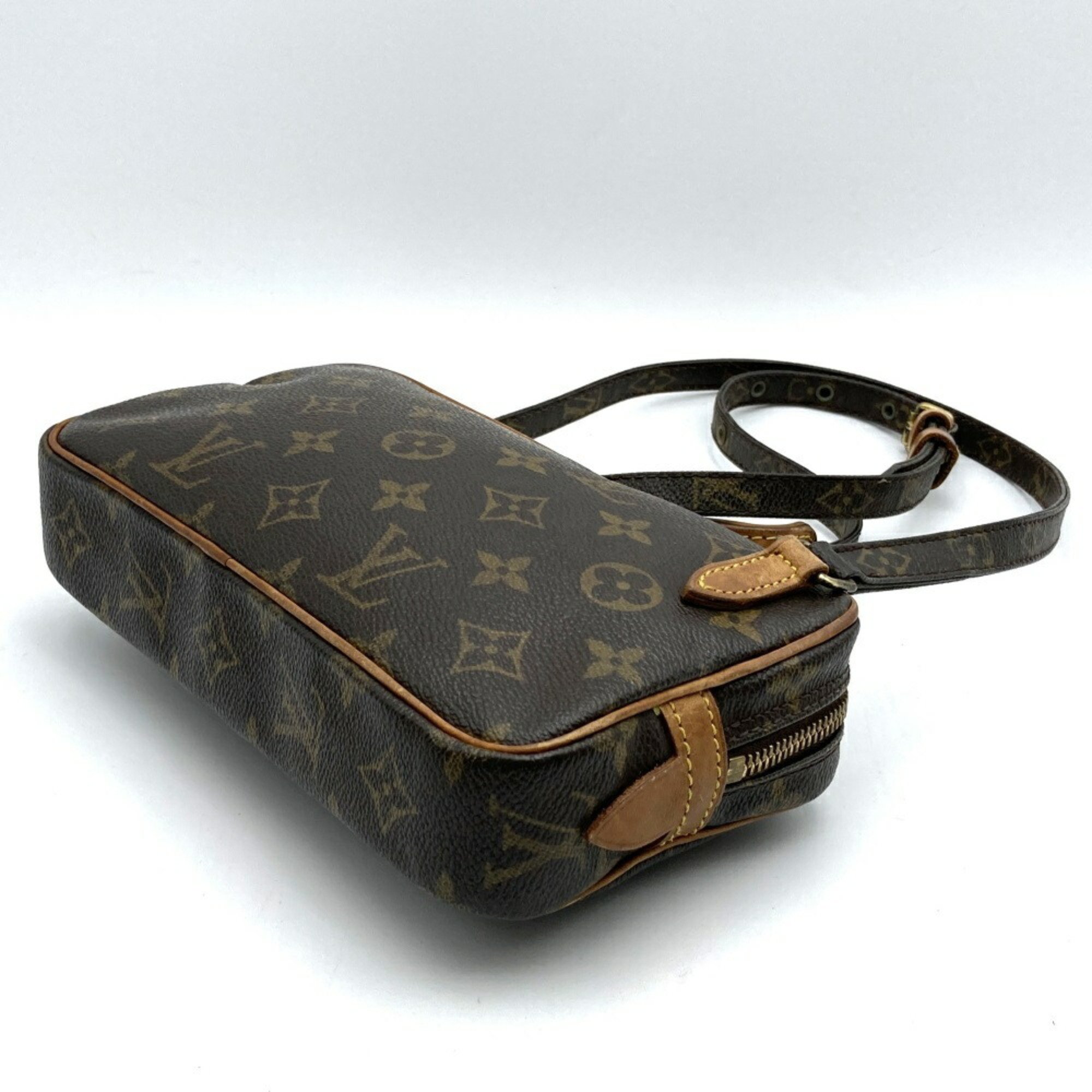 LOUIS VUITTON M51828 Pochette Marly Bandouliere Shoulder Bag Brown Monogram